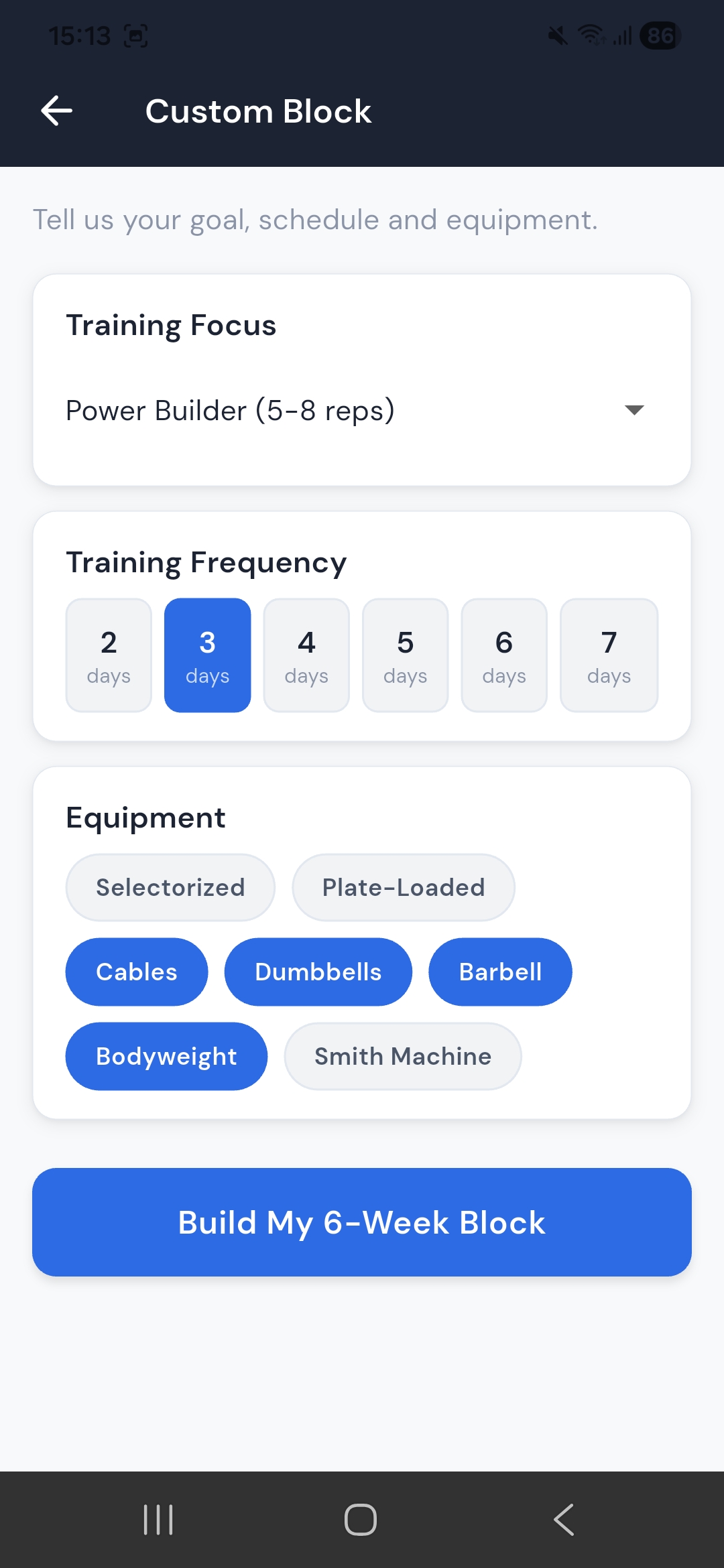 Custom program generated from your inputs